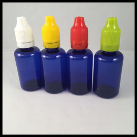 중국 파란 30ml 플라스틱은 애완 동물 점적기 병 E Cig 액체 병을 병에 넣습니다 협력 업체