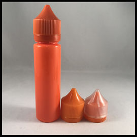 중국 주황색 작은 플라스틱 점적기 병, 주문 원 60ml 유니콘 드립 병 협력 업체