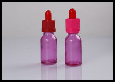 중국 30ml 정유 유리제 점적기 병 E 액체 유리병 분홍색을 향수를 바르십시오 협력 업체