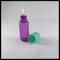 액체 다시 채울 수 있는 LDPE 점적기 Bottles10ml 자주색 긴 얇은 끝 Childproof 모자 협력 업체