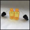 주황색 플라스틱 피펫은 액체 Flavoring 패킹을 위한 음식 급료를 병에 넣습니다 협력 업체