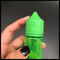 통통한 유니콘 60ml 플라스틱 점적기 병 녹색/주황색 색깔 수증기 액체 콘테이너 협력 업체