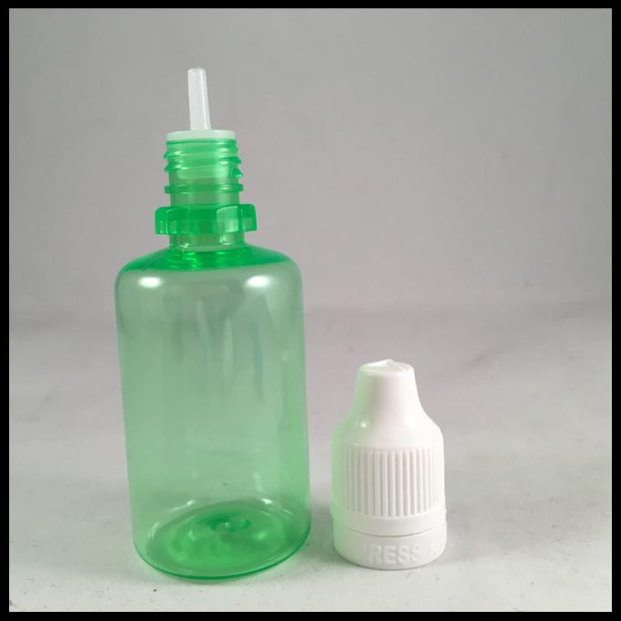 30ml 녹색 플라스틱은 Childproof 탬퍼 모자를 가진 애완 동물 점적기 병 주스 기름 병을 병에 넣습니다