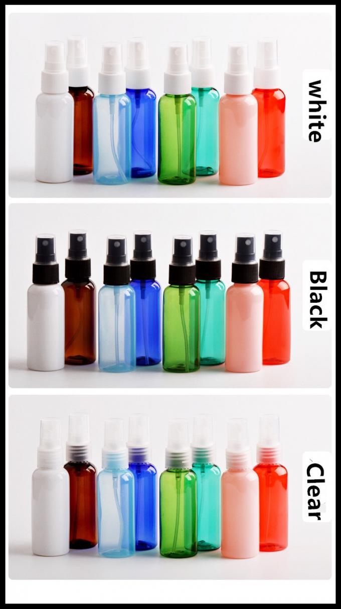 소형 50ml 플라스틱 살포는 화학 염색 가공 환경 분해 가능한 물자를 병에 넣지 않습니다